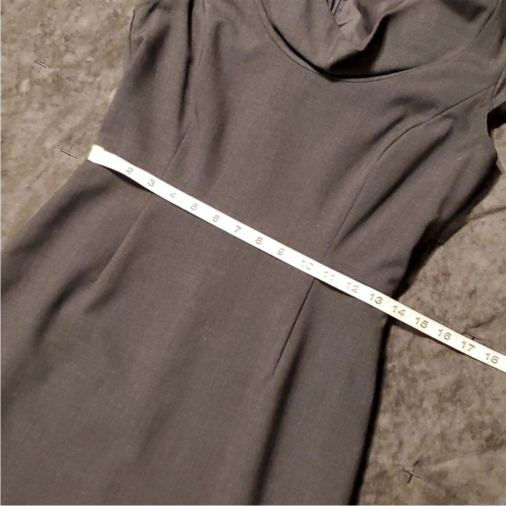Calvin Klein gray cowl neck sheath dress size 4 lined - Picture 4 of 5